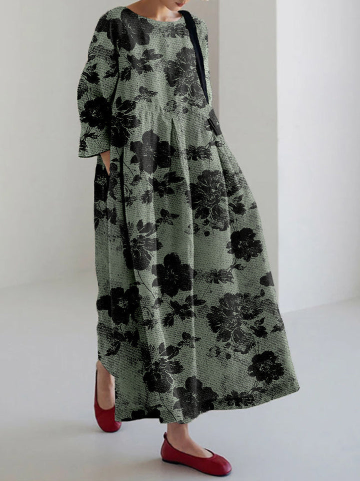 Cleo | Flowing Botanical Dress