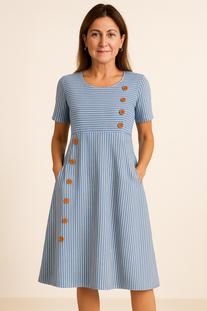 Clarissa | Timeless Maxi Dress with V-Neckline