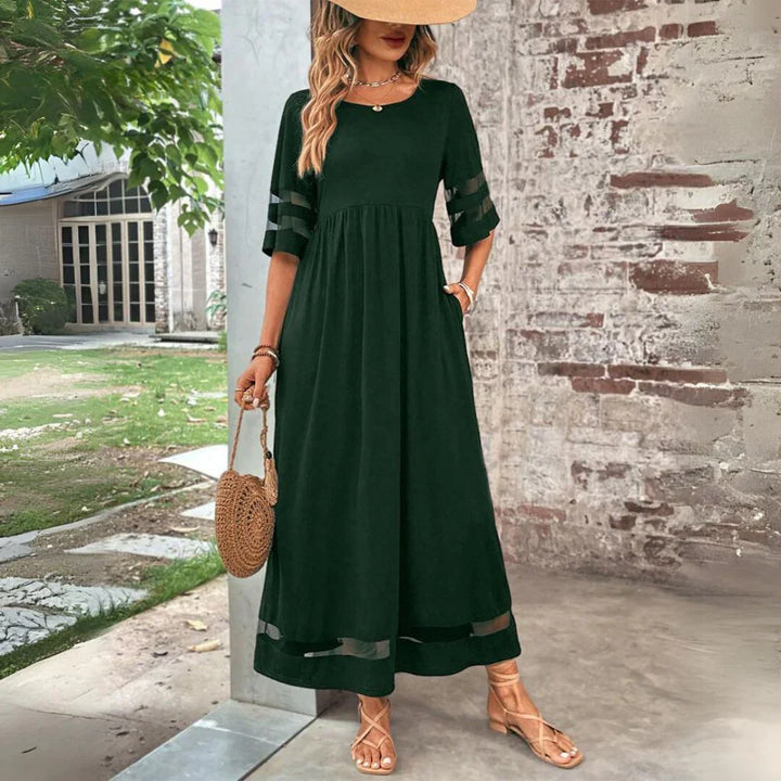 Evelyn | Elegant Maxi Dress With Tummy Coverage
