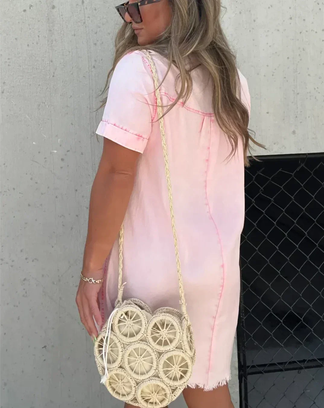 Inès | Fitted Denim Dress