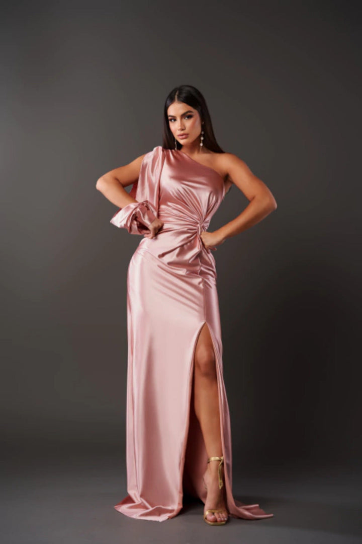 Ava | Draped One-Shoulder Evening Dress
