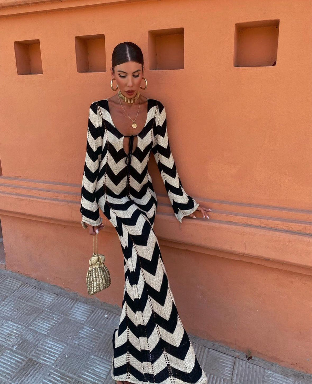 Santorini - Long Yarn Dress