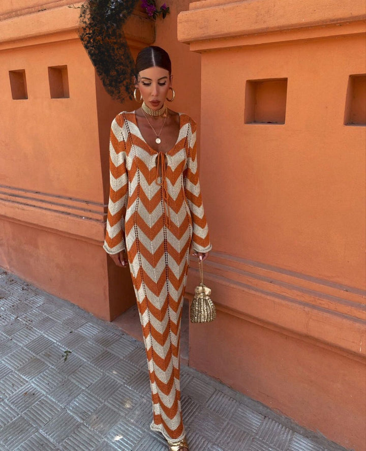 Santorini - Long Yarn Dress