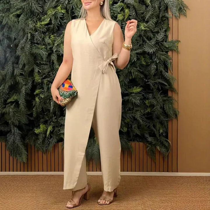 Frances - Elegant Wrap Jumpsuit